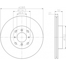 MDC440 MINTEX Тормозной диск