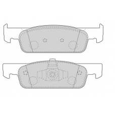 FD7611A NECTO Комплект тормозных колодок, дисковый тормоз