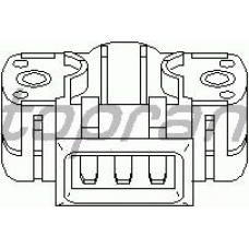 112 194 TOPRAN Датчик, положение дроссельной заслонки