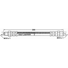 FBH7304 FIRST LINE Тормозной шланг