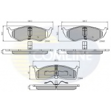 CBP3850 COMLINE Комплект тормозных колодок, дисковый тормоз