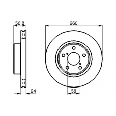 0 986 478 293 BOSCH Тормозной диск