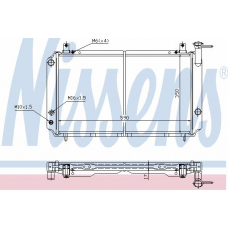 62415 NISSENS Радиатор, охлаждение двигателя
