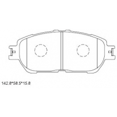 KD2639 ASIMCO Комплект тормозных колодок, дисковый тормоз