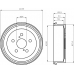 MBD126 MINTEX Тормозной барабан