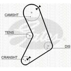 8645 5153 TRISCAN Ремень ГРМ
