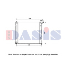 560079N AKS DASIS Радиатор, охлаждение двигателя