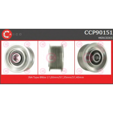 CCP90151 CASCO Ременный шкив, генератор
