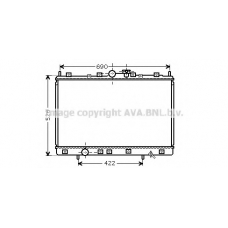 MT2189 AVA Радиатор, охлаждение двигателя
