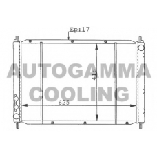100424 AUTOGAMMA Радиатор, охлаждение двигателя