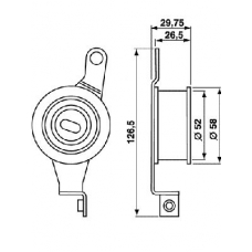 VKM 14100 SKF Натяжной ролик, ремень грм