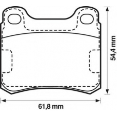 571344S STOP Комплект тормозных колодок, дисковый тормоз