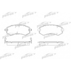 PBP1166 PATRON Комплект тормозных колодок, дисковый тормоз