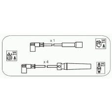 D4S JANMOR Комплект проводов зажигания