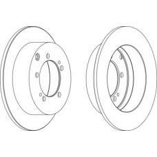 DDF1410-1 FERODO Тормозной диск