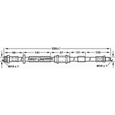 FBH6957 FIRST LINE Тормозной шланг