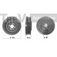 PC1036 TREVI AUTOMOTIVE Ременный шкив, коленчатый вал