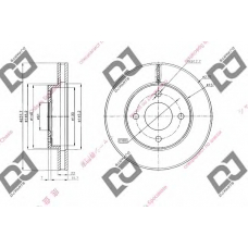 BD1944 DJ PARTS Тормозной диск