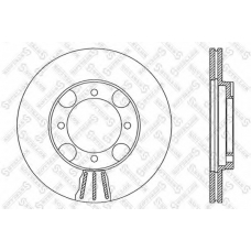 6020-3408V-SX STELLOX Тормозной диск