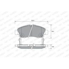 151-2204 WEEN Комплект тормозных колодок, дисковый тормоз