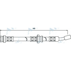 HOS3119 APEC Тормозной шланг