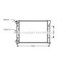 VWA2011 AVA Радиатор, охлаждение двигателя