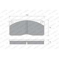 151-1042 WEEN Комплект тормозных колодок, дисковый тормоз