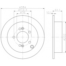 8DD 355 111-421 HELLA PAGID Тормозной диск