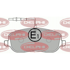 LP1792 DELPHI Комплект тормозных колодок, дисковый тормоз