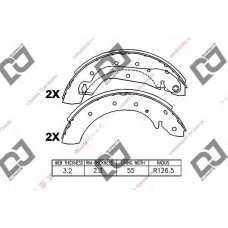 BS1143 DJ PARTS Комплект тормозных колодок