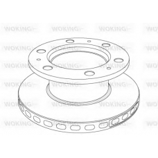 NSA1018.20 WOKING Тормозной диск