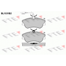 BL1531B2 FTE Комплект тормозных колодок, дисковый тормоз