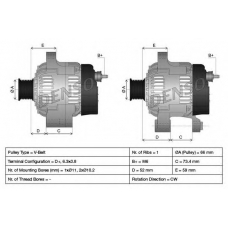 DAN616 DENSO Генератор