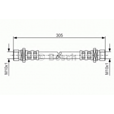 1 987 476 107 BOSCH Тормозной шланг