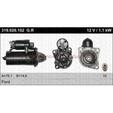 22-319-026-102 TRISCAN Стартер