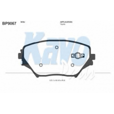 BP-9067 KAVO PARTS Комплект тормозных колодок, дисковый тормоз