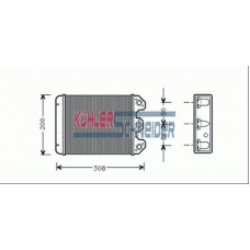 0390101 KUHLER SCHNEIDER Теплообменник, отопление салона