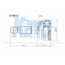 CV-9012 KAVO PARTS Шарнирный комплект, приводной вал