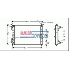 1715701 KUHLER SCHNEIDER Радиатор, охлаждение двигател