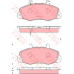 GDB1572 TRW Комплект тормозных колодок, дисковый тормоз