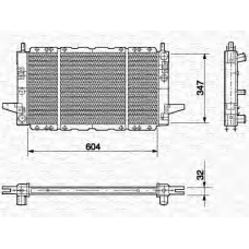 350213497000 MAGNETI MARELLI Радиатор, охлаждение двигателя