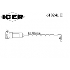 610241 E ICER Сигнализатор, износ тормозных колодок