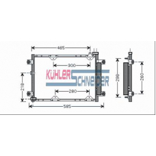 2220121 KUHLER SCHNEIDER Конденсатор, кондиционер