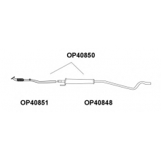 OP40850 VENEPORTE Предглушитель выхлопных газов