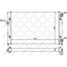 10-25005-SX STELLOX Радиатор, охлаждение двигателя