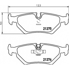 8DB 355 007-801 HELLA PAGID Комплект тормозных колодок, дисковый тормоз