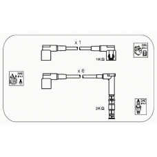 M16 JANMOR Комплект проводов зажигания