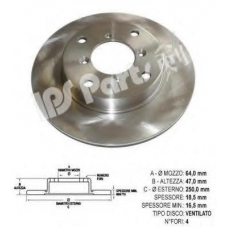 IBT-1805 IPS Parts Тормозной диск