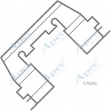 KIT289 APEC Комплектующие, тормозные колодки