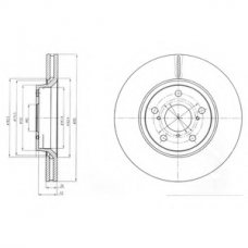 BG4236C DELPHI Тормозной диск